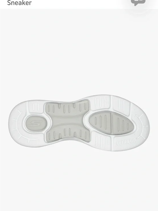 Skechers Women’s Slip-On Sneaker in White with Teal Insole - Picture 2 of 3